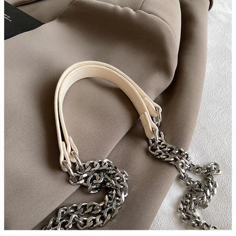 New Trendy Handbags Luxury Women Shoulder Bag PU Leather Chain Crossbody Bags Ladies Messenger Square Bag - So Real Fashion