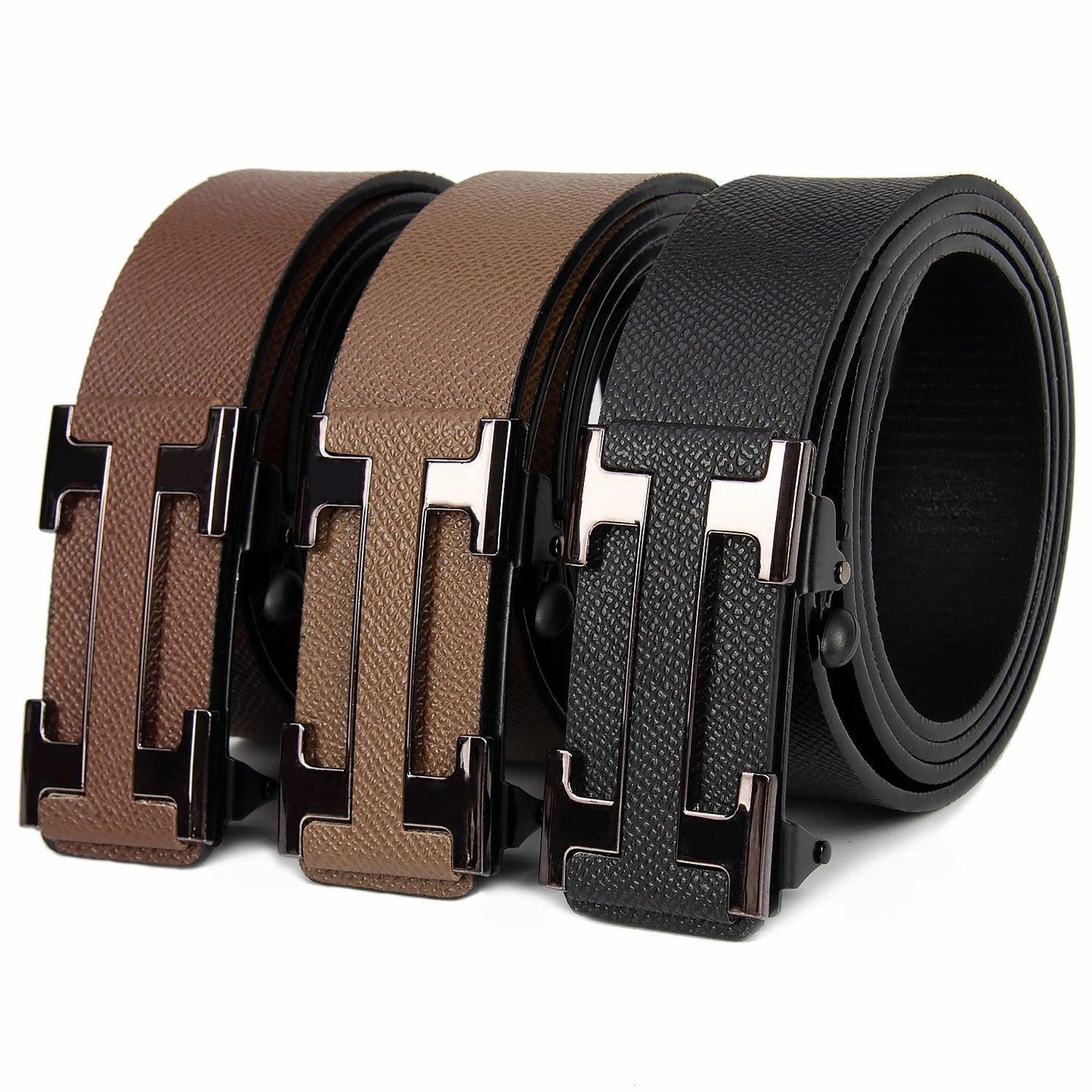 Men's Business Belts Durable dark colored gift item - So Real Fashion