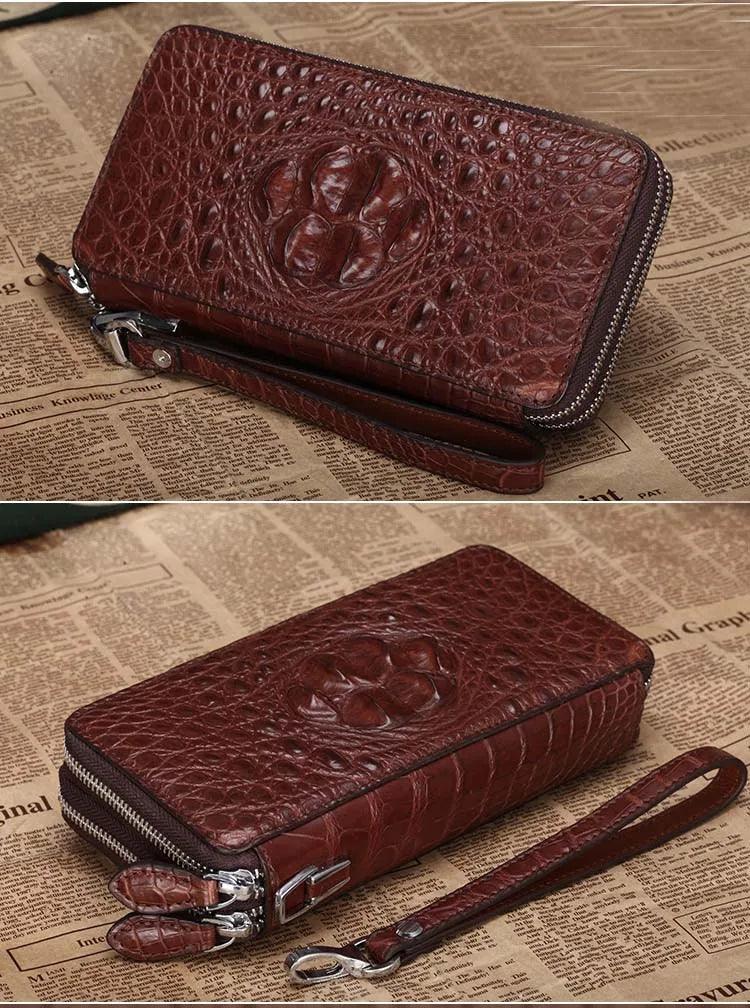 Men's bag Long zipper wallet double-sided large capacity - So Real Fashion