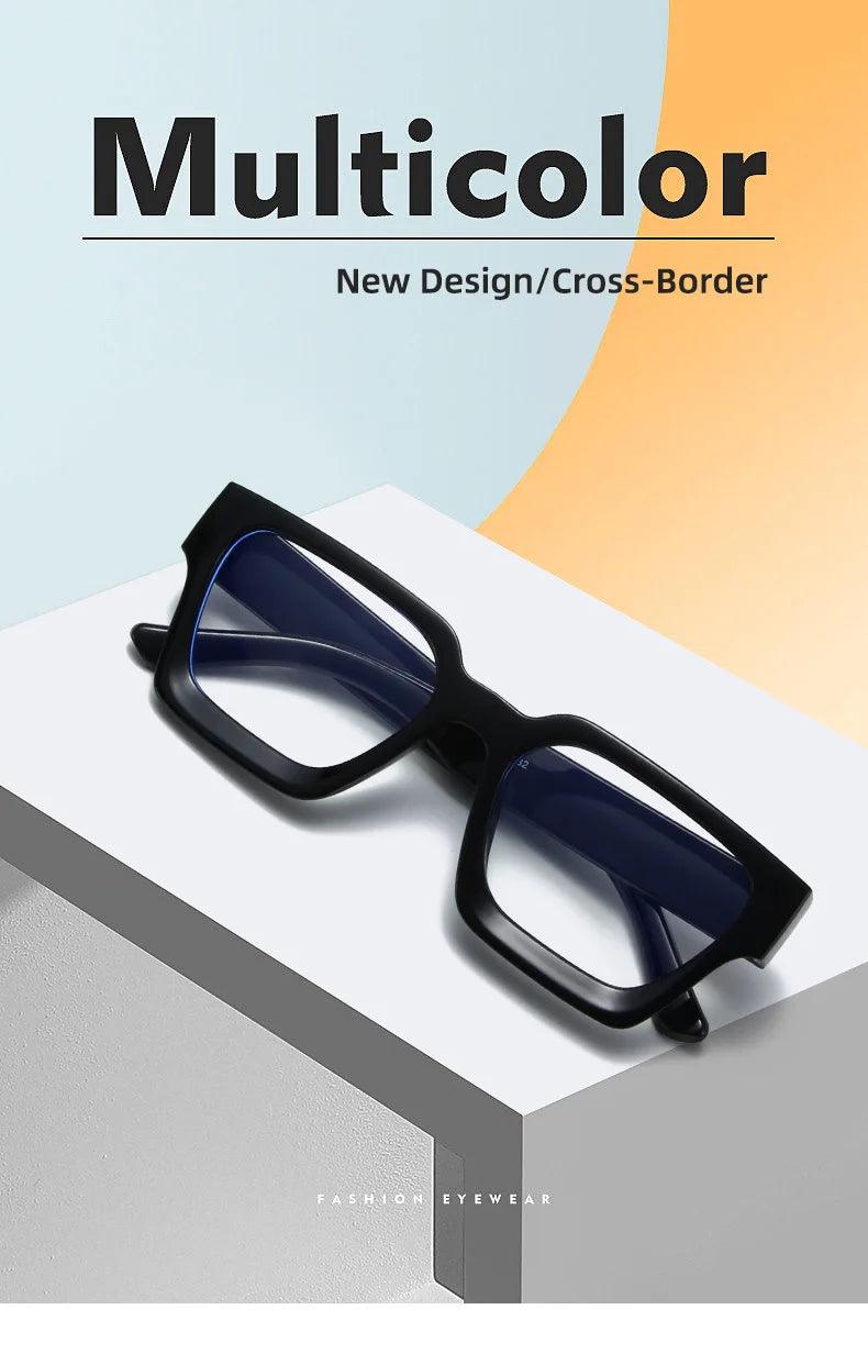 New Transparent Computer Glasses Frame Women Men Anti Blue Light Square Eyewear Blocking Glasses Optical Spectacle Eyeglass ﻿ - So Real Fashion