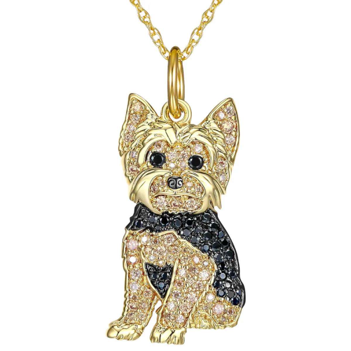 Exquisite and Cute Schnauzer Dog Pendant Necklace for Women Elegant Pet Puppy Jewelry Animal Accessories Dog Lovers Gift - So Real Fashion