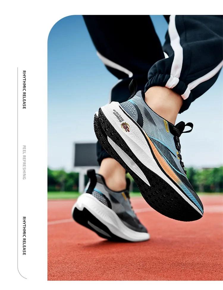 Men's Sneakers Professional Marathon Lightweight Carbon Plate Sports Running Shoes Anti-Slip Shock Absorbing Training Shoes - So Real Fashion