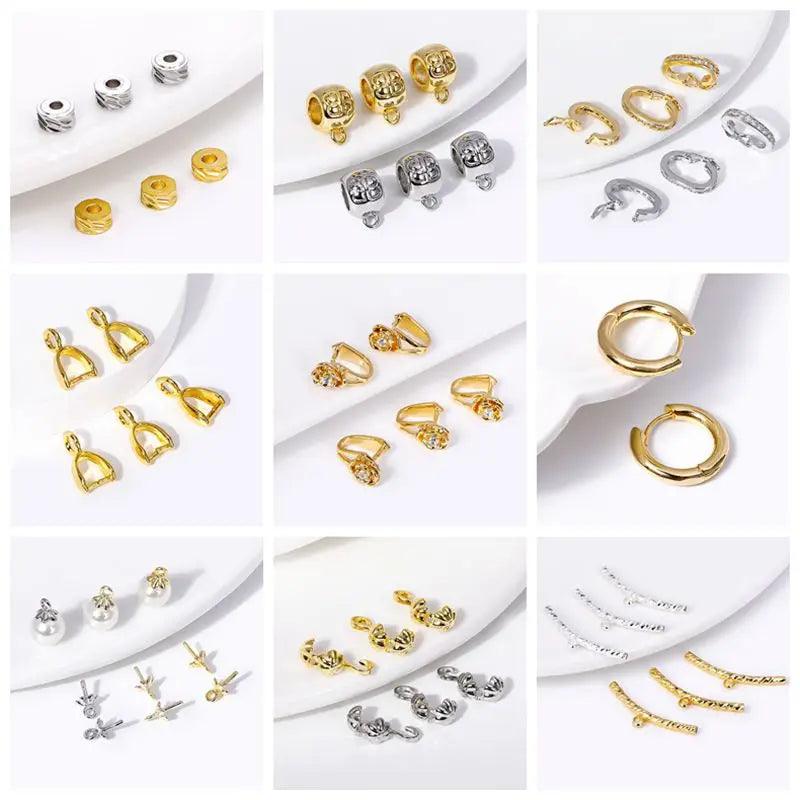 18K Gold Plated Brass Bamboo/Butterfly OT Clasps Toggle Clasps Jewelry Connector For DIY Making Necklace Bracelet Supplies - So Real Fashion