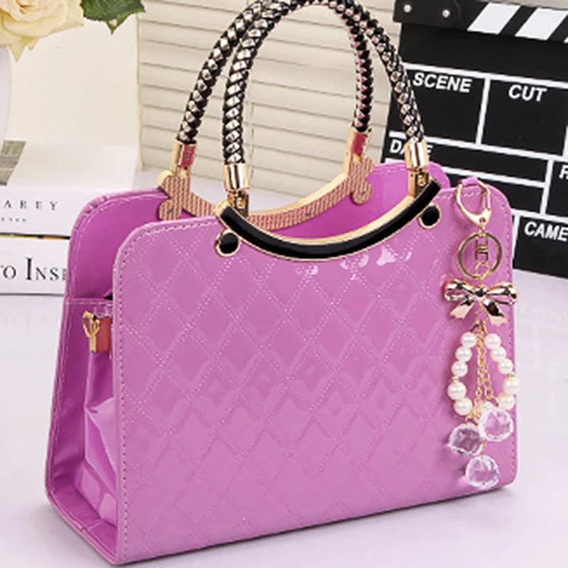 Women Bag Handbag Casual Tote Fashion Women Messenger Bags Shoulder Top-Handle Purse Wallet Leather New Black Blue - So Real Fashion