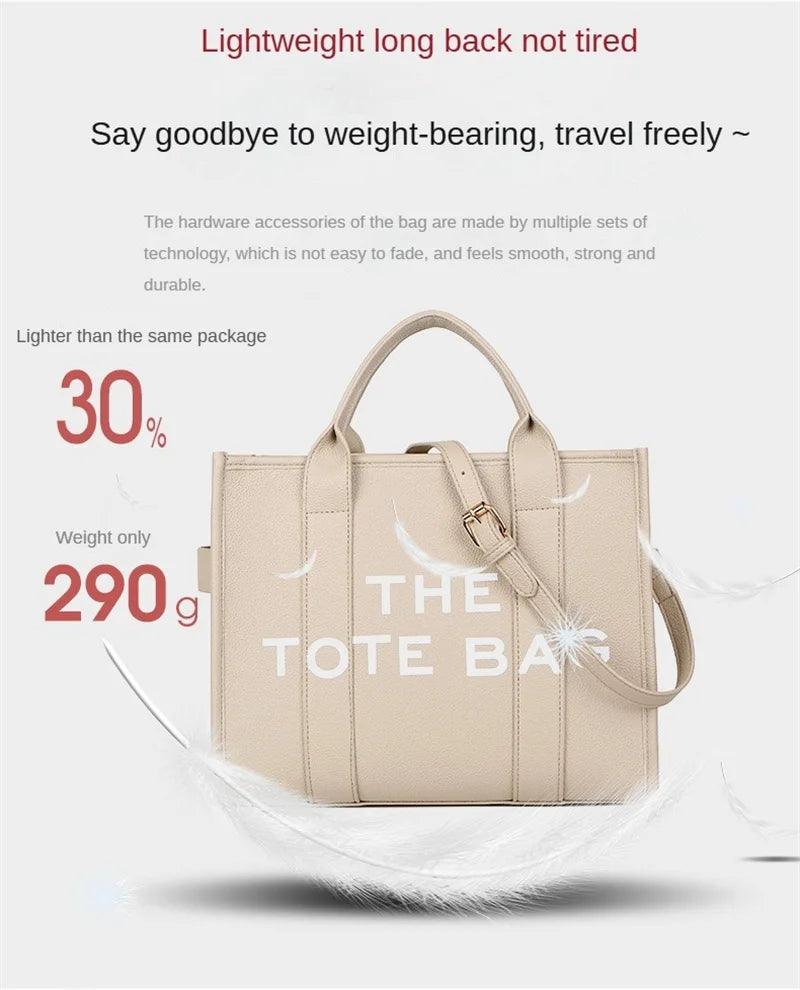 Tote Bag For Women PU Leather Handbag Personality Large Capacity Underarm Shoulder Bags Designer Bag Fashion Crossbody Bag 2024 - So Real Fashion