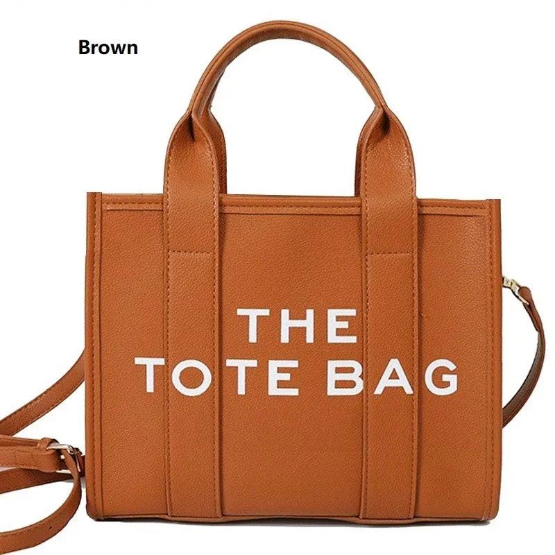 The Tote Bag For Women, Trendy PU Leather Handbag, Top Handle Satchel Purse, Casual Crossbody Bag - So Real Fashion