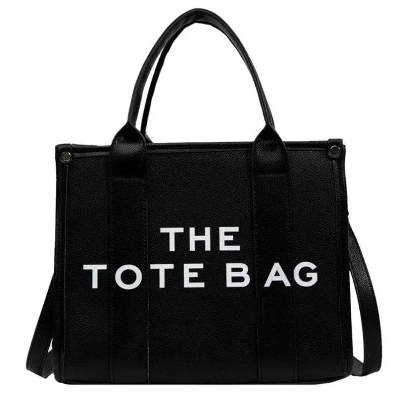 The Tote Bag For Women, Trendy PU Leather Handbag, Top Handle Satchel Purse, Casual Crossbody Bag - So Real Fashion