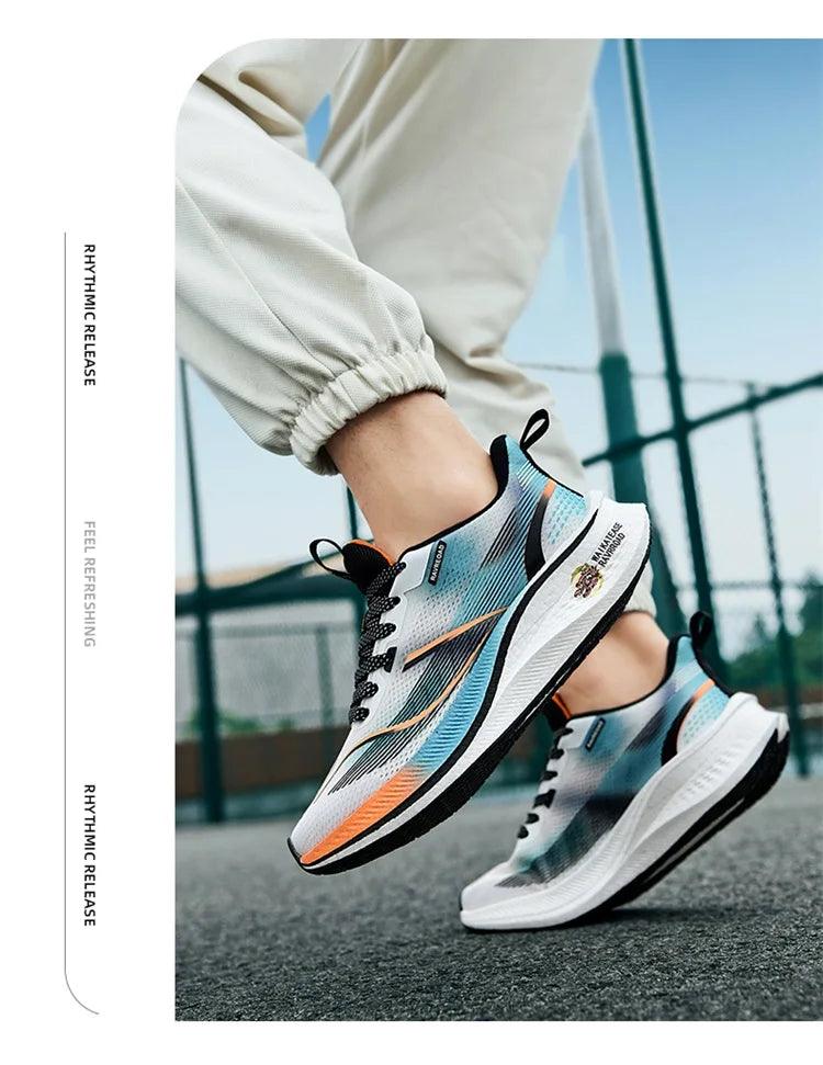 Men's Sneakers Professional Marathon Lightweight Carbon Plate Sports Running Shoes Anti-Slip Shock Absorbing Training Shoes - So Real Fashion