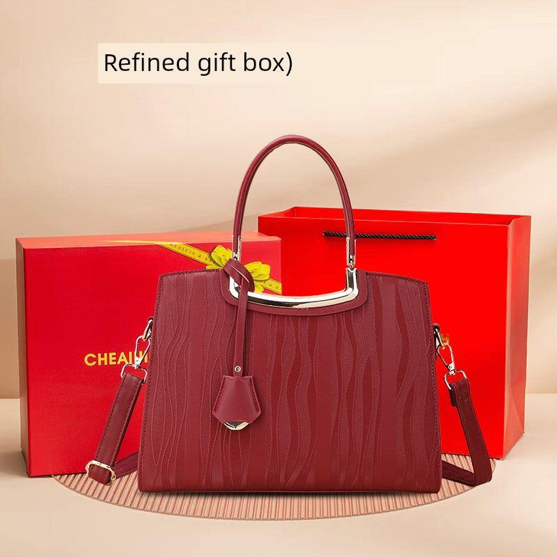 Classy Sentong Qin Elegant Middle-Aged Women's Handbag - So Real Fashion