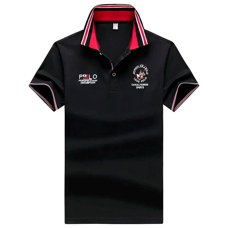 Men`s Summer Jersey Golf Shirts Performance Moisture Wicking Mens Embroidery Polo Shirt Fashion Dry Fit Short Sleeve Polo Hombre - So Real Fashion