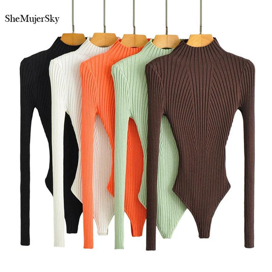 Sculpting Knit Bodysuit Sexy Slim and Chic - So Real Fashion