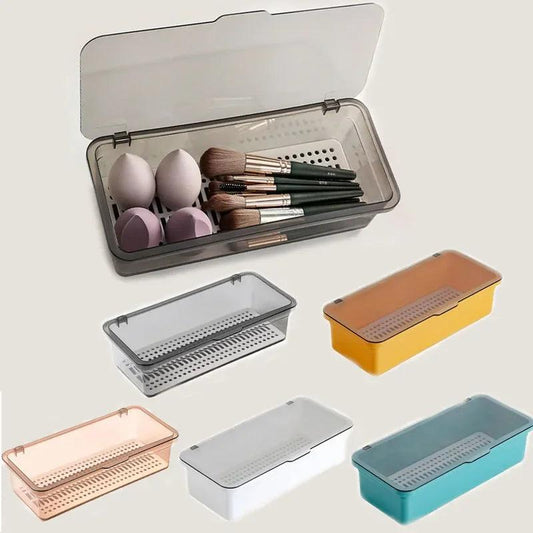 Dustproof Makeup Organizer Portable Transparent - So Real Fashion