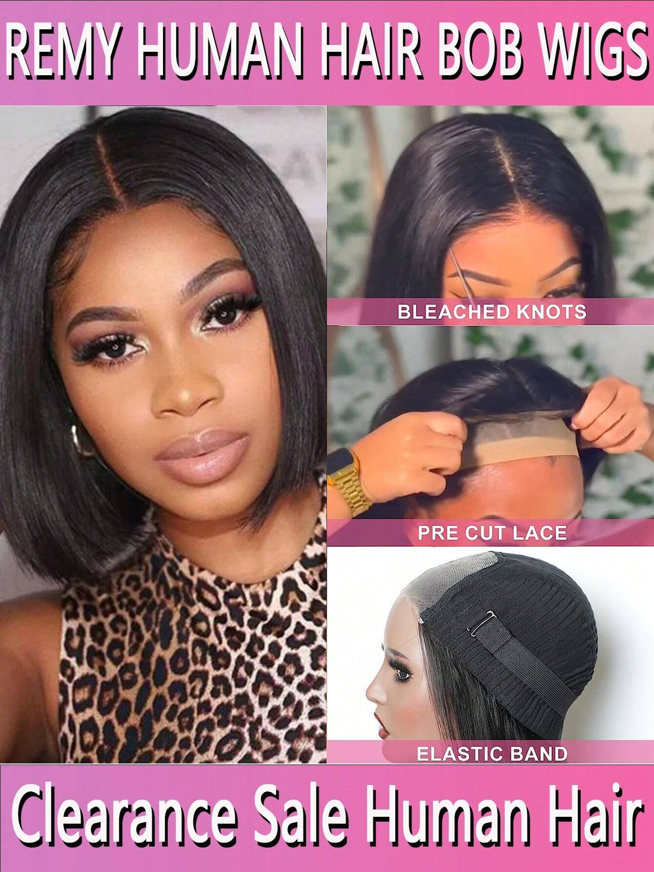 Effortless Remy Bob Wig Glueless Ready to Wear - So Real Fashion