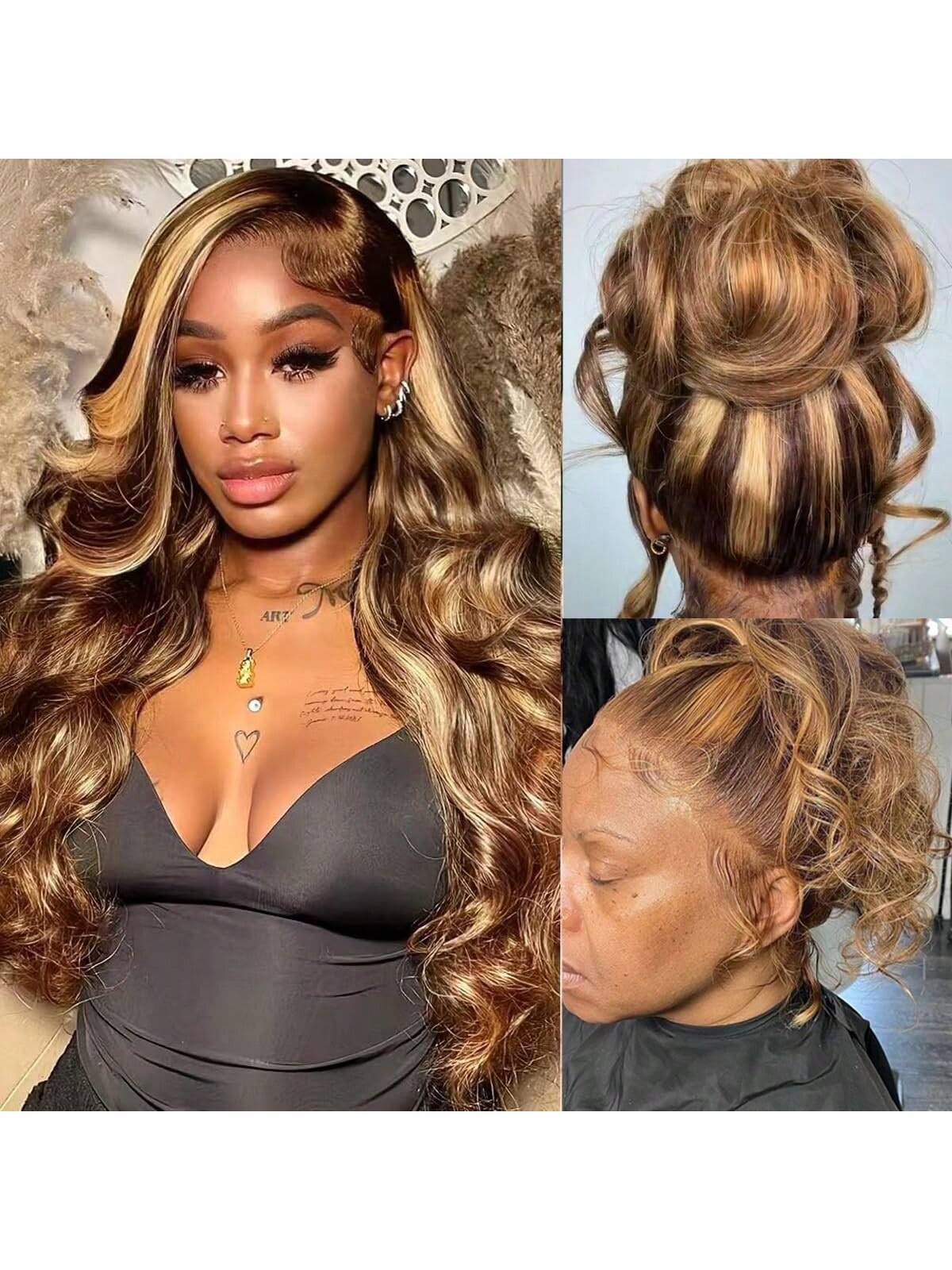 Honey Blonde HD Lace Wig Seamless 360 Coverage - So Real Fashion