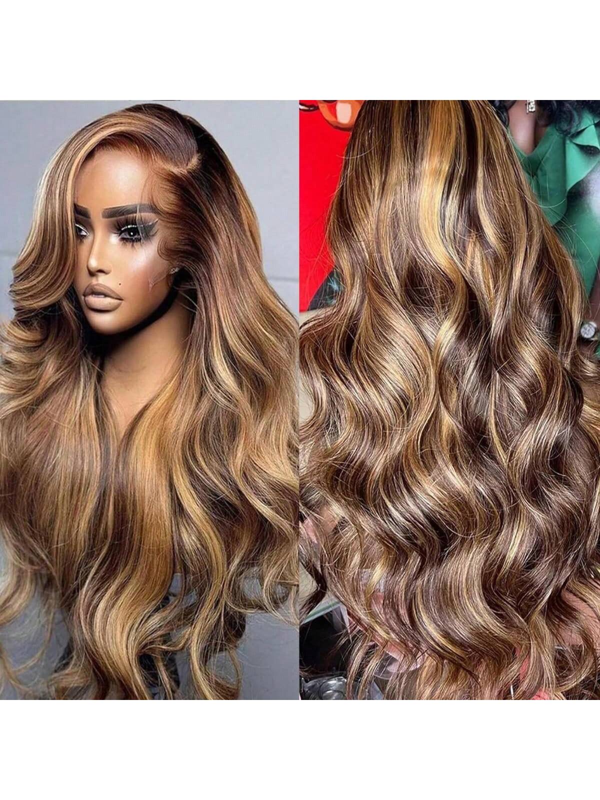 Honey Blonde HD Lace Wig Seamless 360 Coverage - So Real Fashion