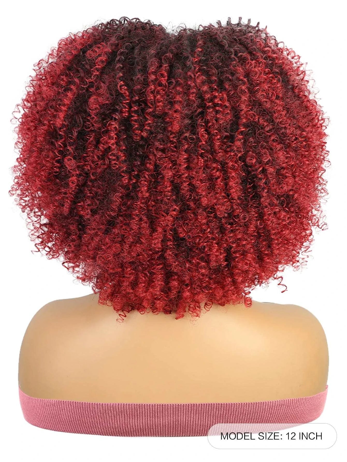 Kinky Curly Afro Wig Bouncy Bangs Natural Look - So Real Fashion