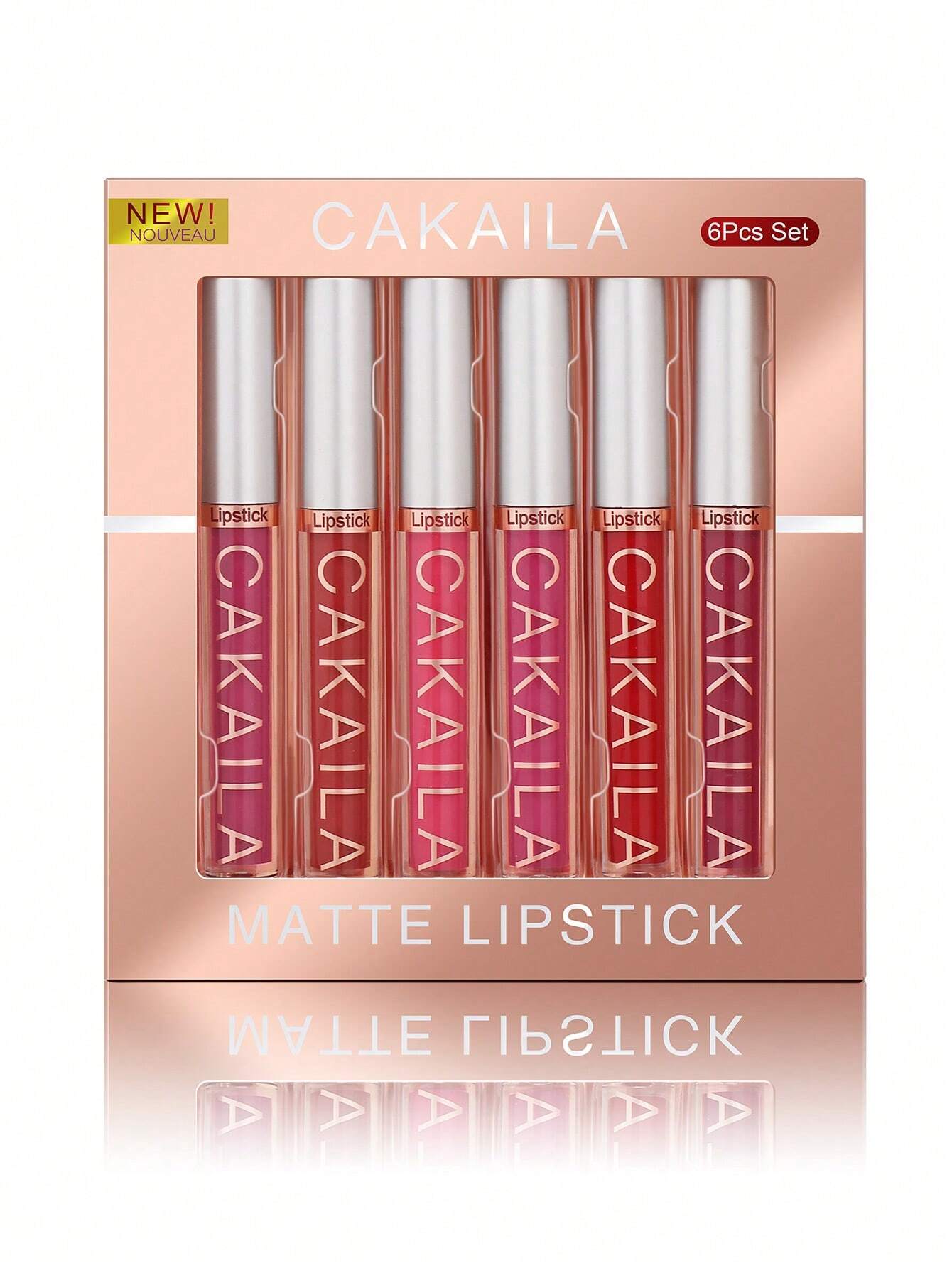 Matte Lip Gloss Set, 6Pcs Long-Lasting Wear Waterproof Liquid Lipstick Kit Lip Makeup Set - So Real Fashion