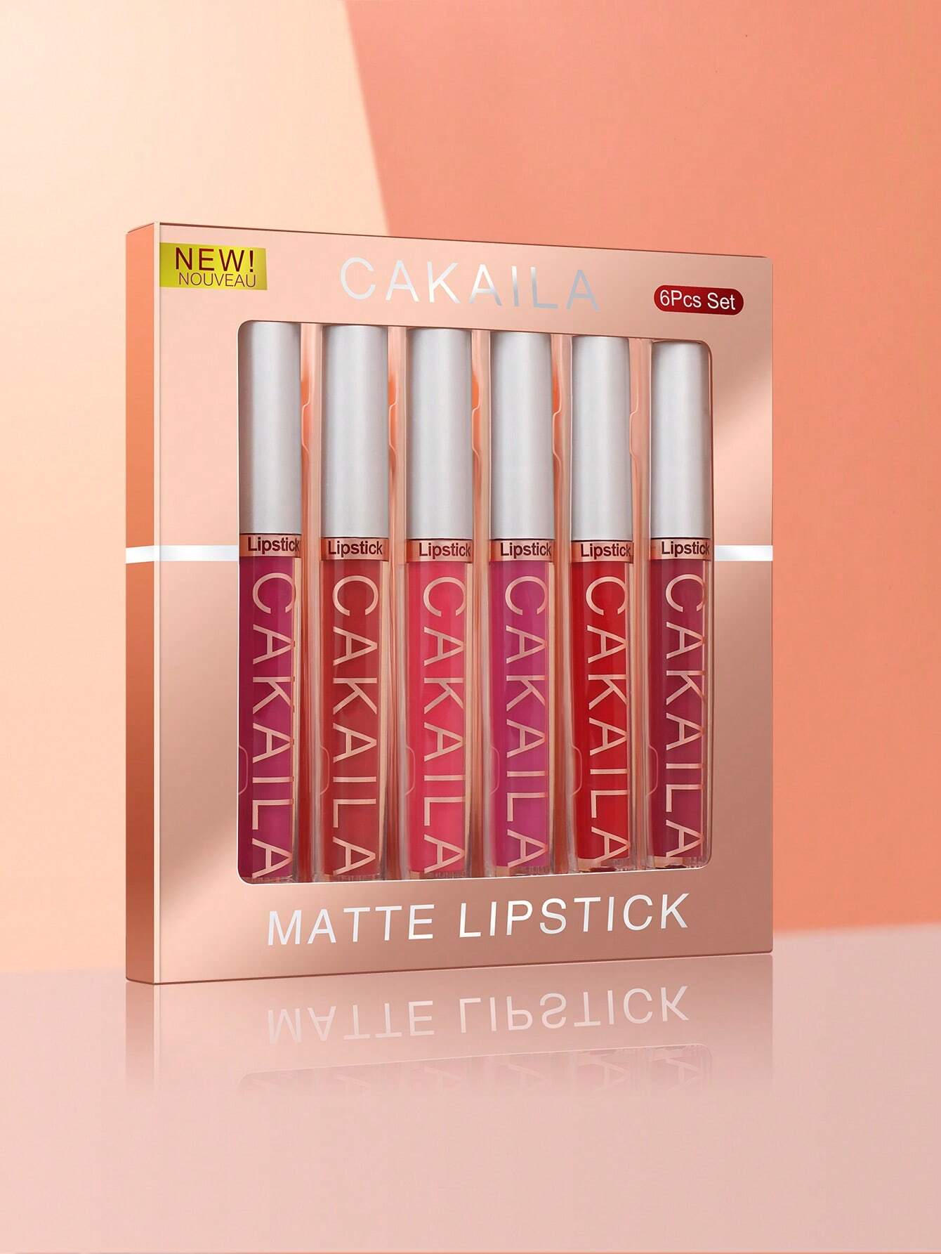 Matte Lip Gloss Set, 6Pcs Long-Lasting Wear Waterproof Liquid Lipstick Kit Lip Makeup Set - So Real Fashion