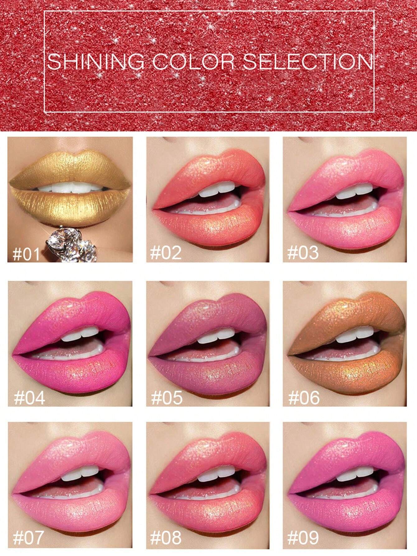 Mermaid Shimmery Metal Pearl Lipstick Gilt Lipstick Net Content 3.6g - So Real Fashion