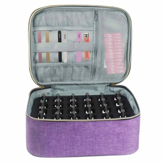 Nail Polish Organizer Holds 30 Bottles DoubleLayered - So Real Fashion