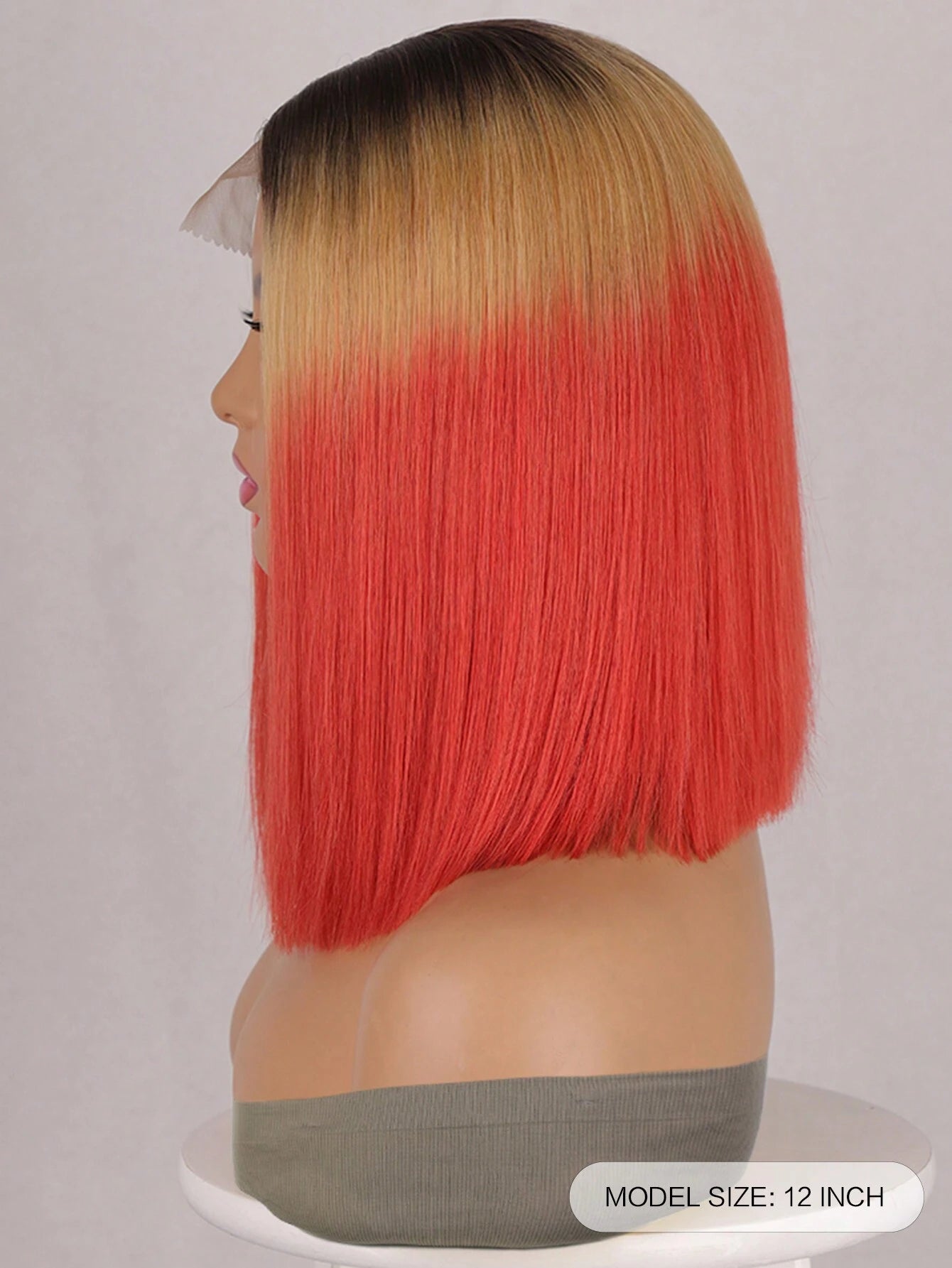 Ombre Red Bob Wig Chic Short HeatResistant - So Real Fashion