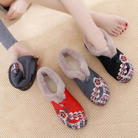 Winter Warmth Womens Comfy NonSlip Snow Shoes - So Real Fashion